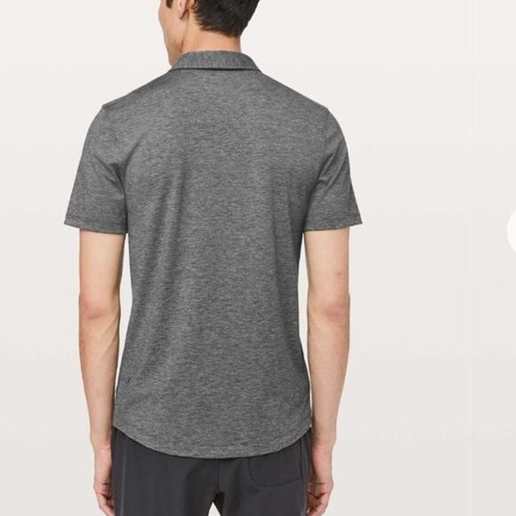 Lululemon Evolution Polo Heathered Black size M - Picture 3 of 9